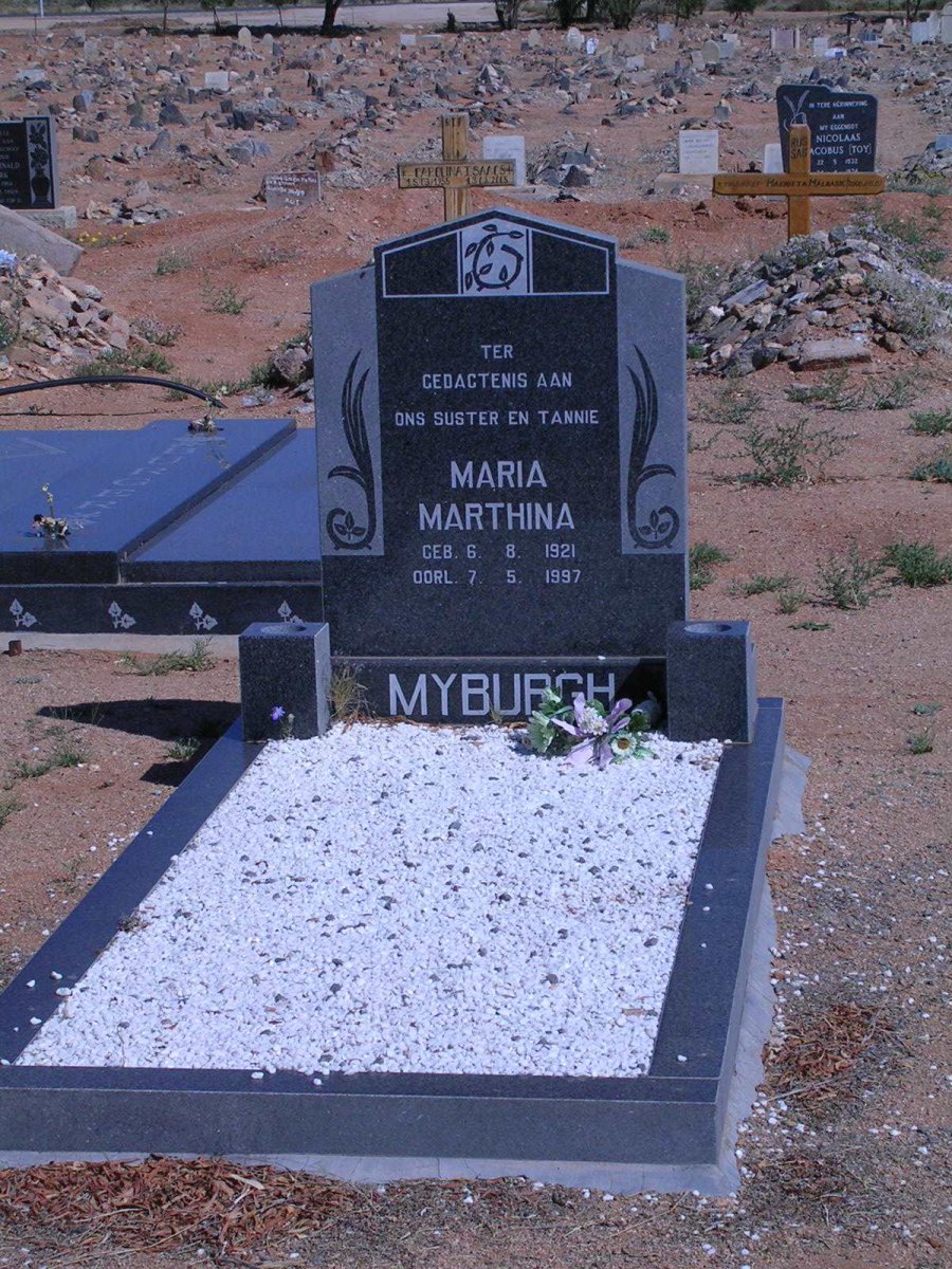 MYBURGH Maria Marthina 1921-1997