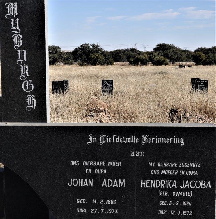 MYBURGH Johan Adam 1886-1973 &amp; Hendrika Jacoba SWARTS 1890-1972