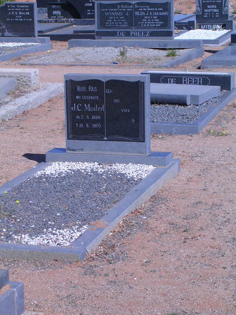 MOSTERT J.C. 1898-1970