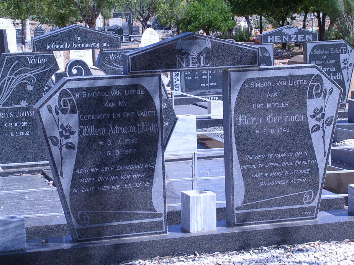 NEL Willem Adriaan 1932-1987 &amp; Maria Gertruida 1943-
