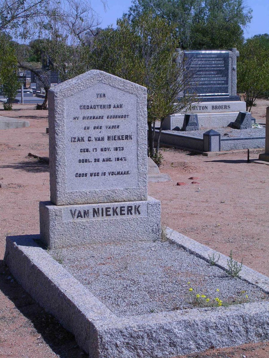NIEKERK Izak C., van 1873-1947