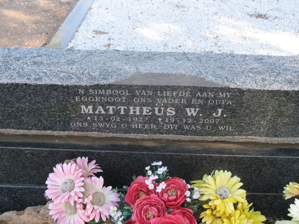 NORTJÉ Mattheus W.J. &amp; Gertruida L. 1934-