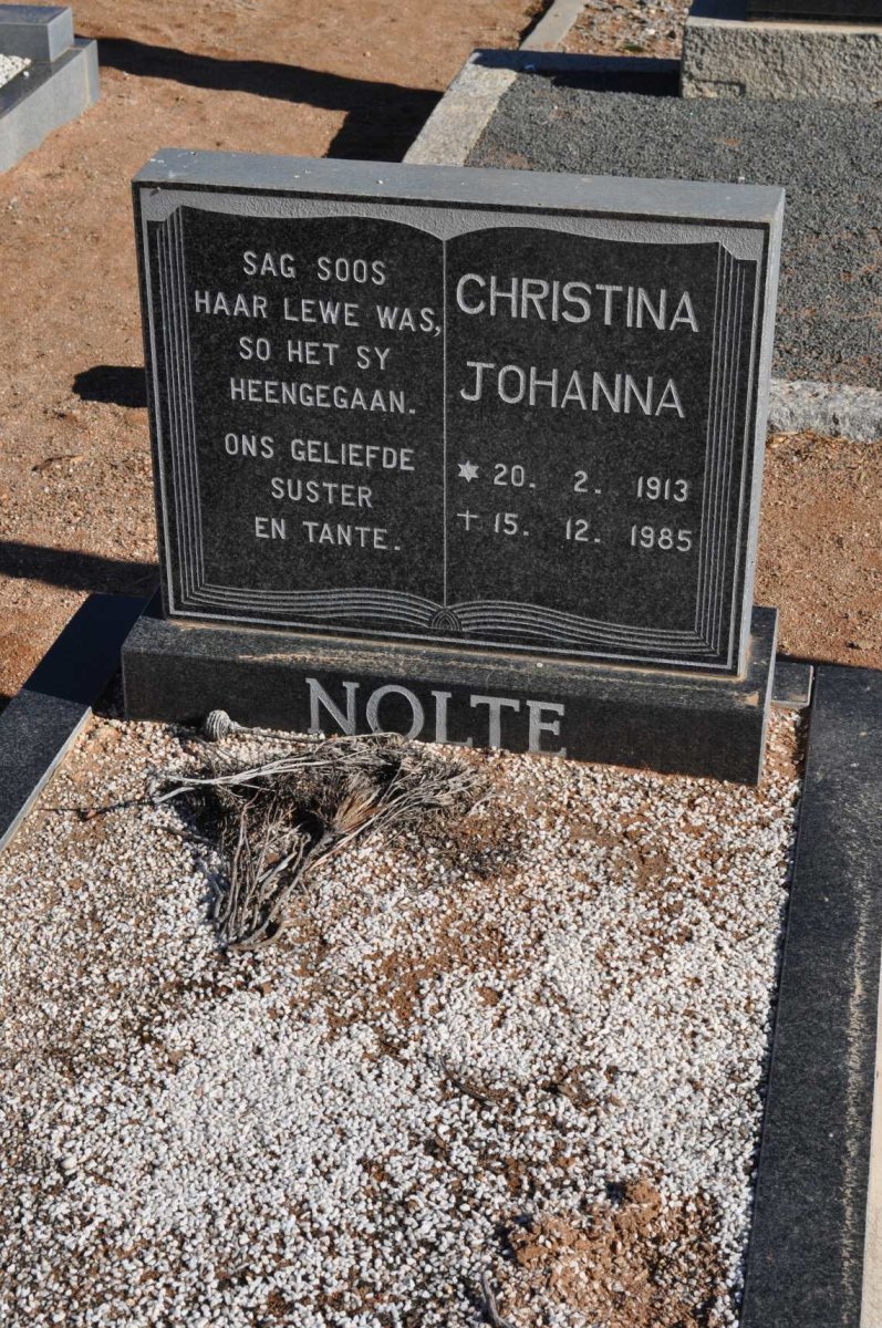 NOLTE Christina Johanna 1913-1985