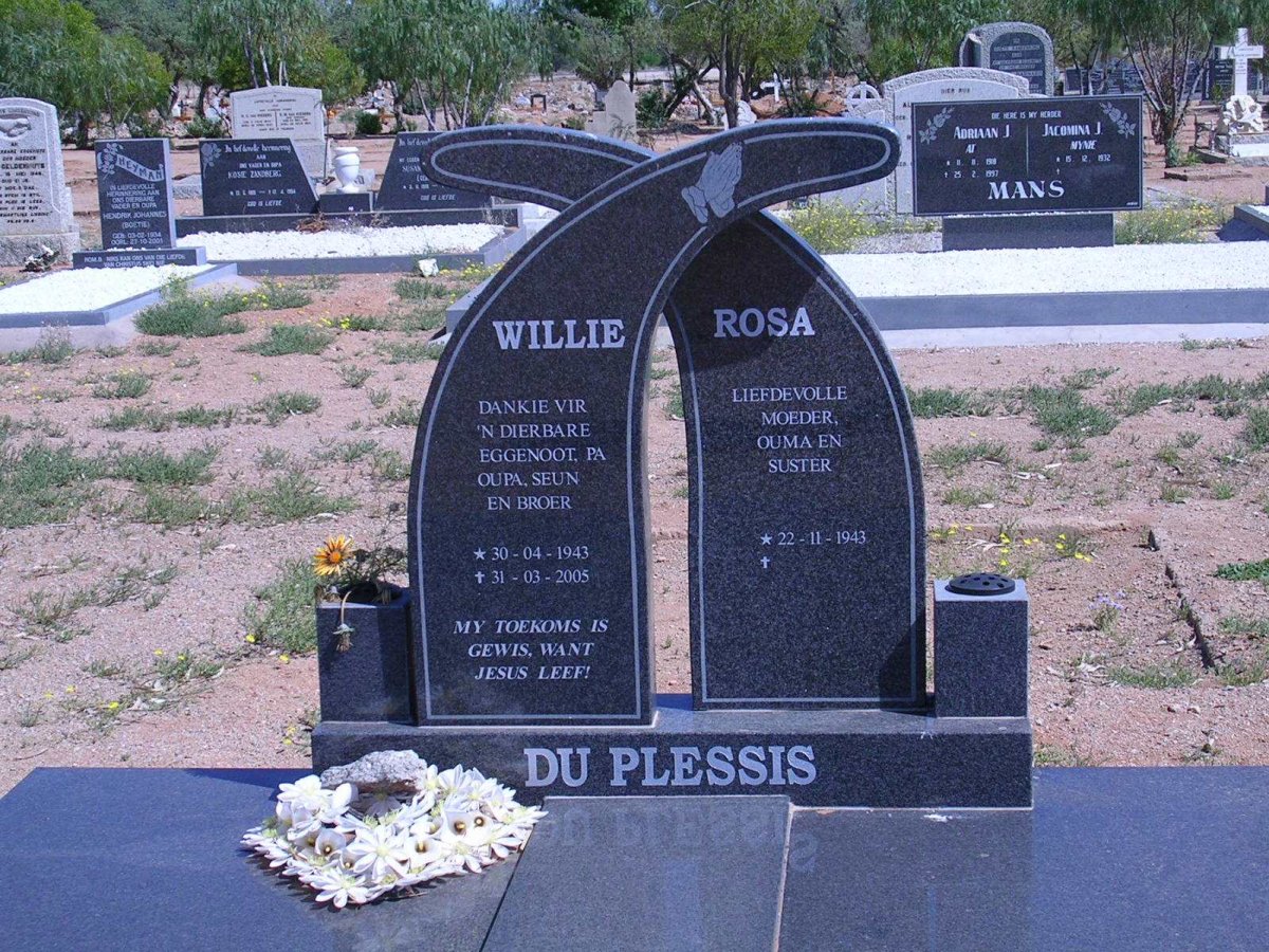 PLESSIS Willie, du 1943-2005 &amp; Rosa 1943-