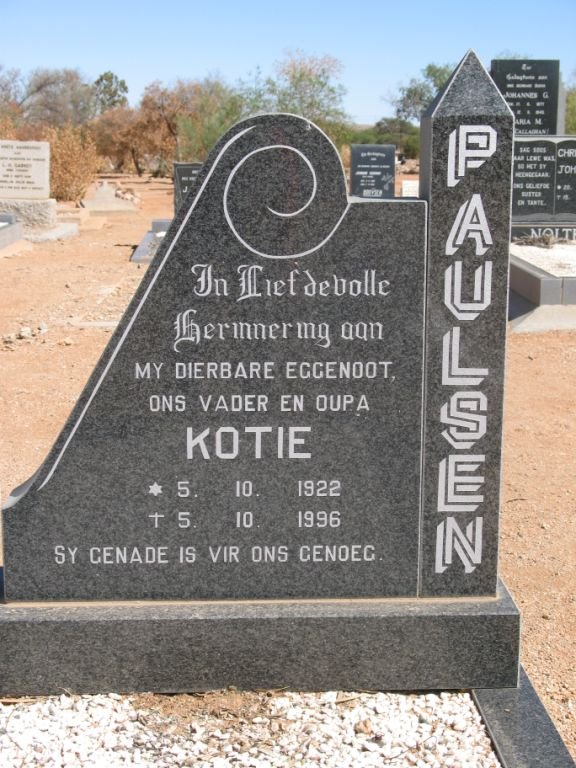 PAULSEN Kotie 1922-1996