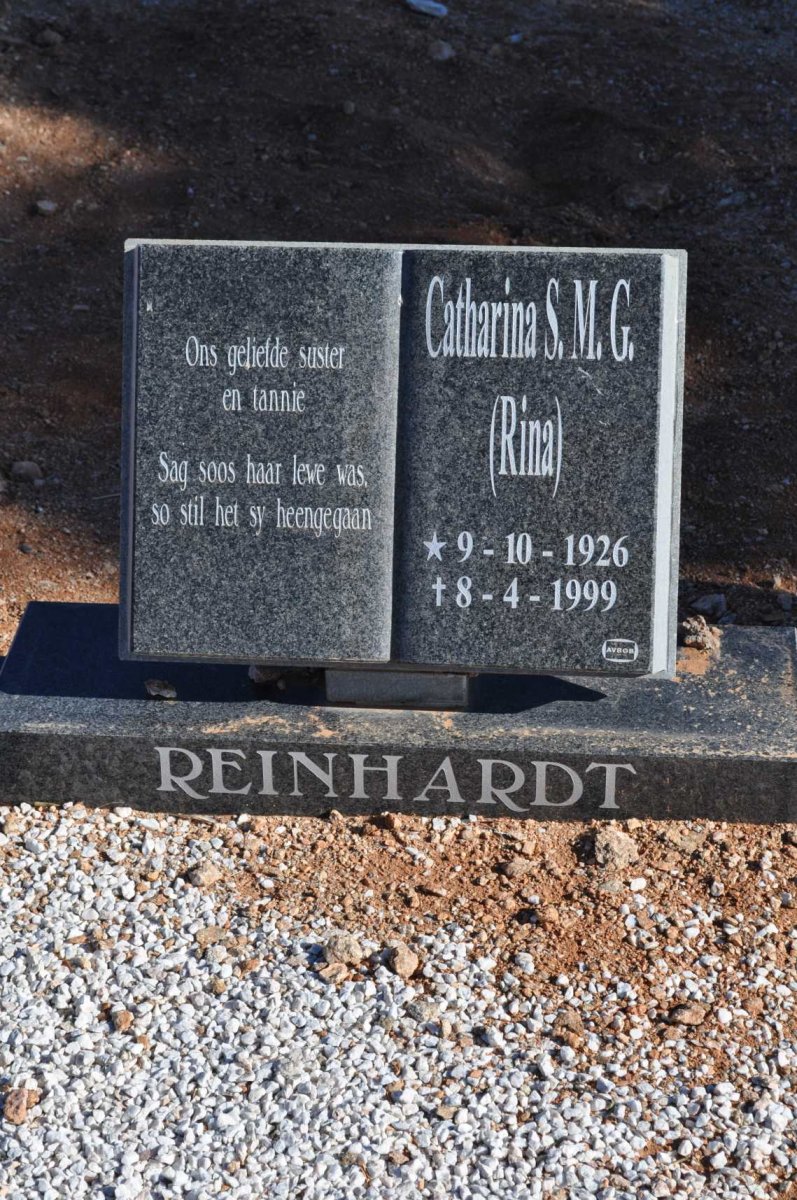 REINHARDT Catharina S.M.G. 1926-1999