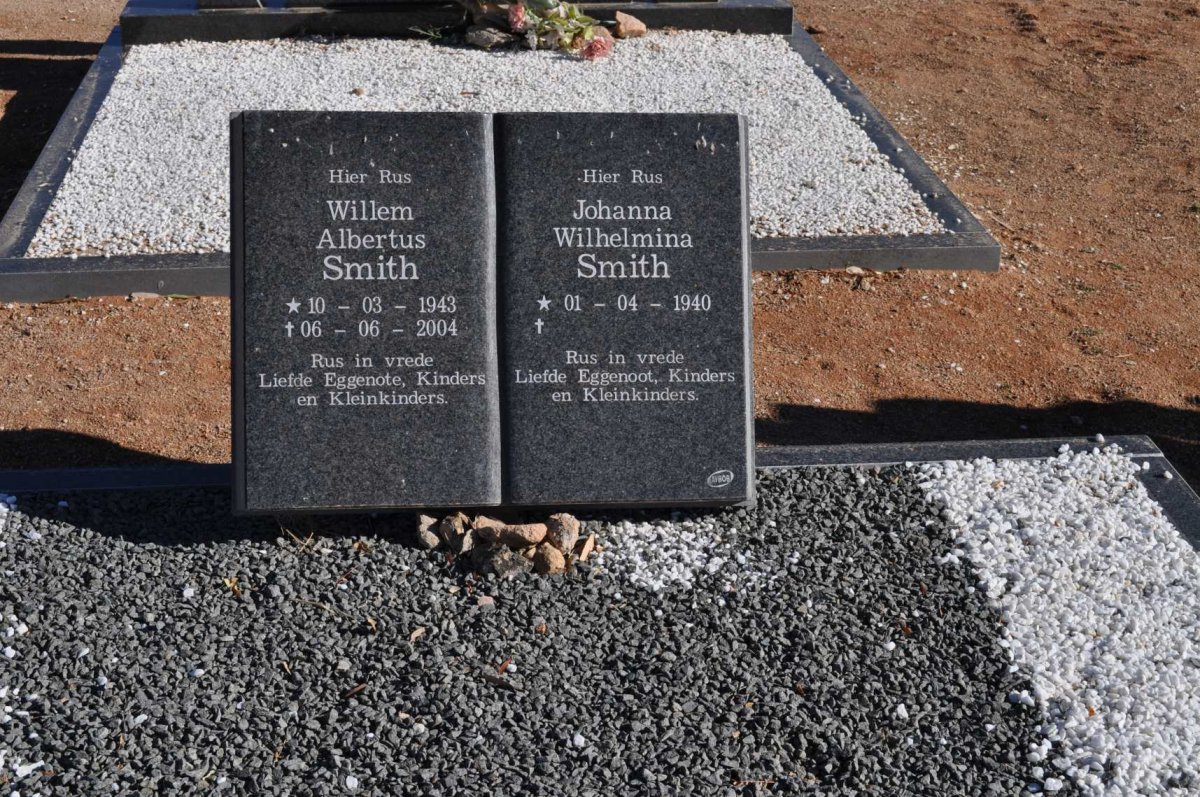 SMITH Willem Albertus 1943-2004 &amp; Johanna Wilhelmina 1940-
