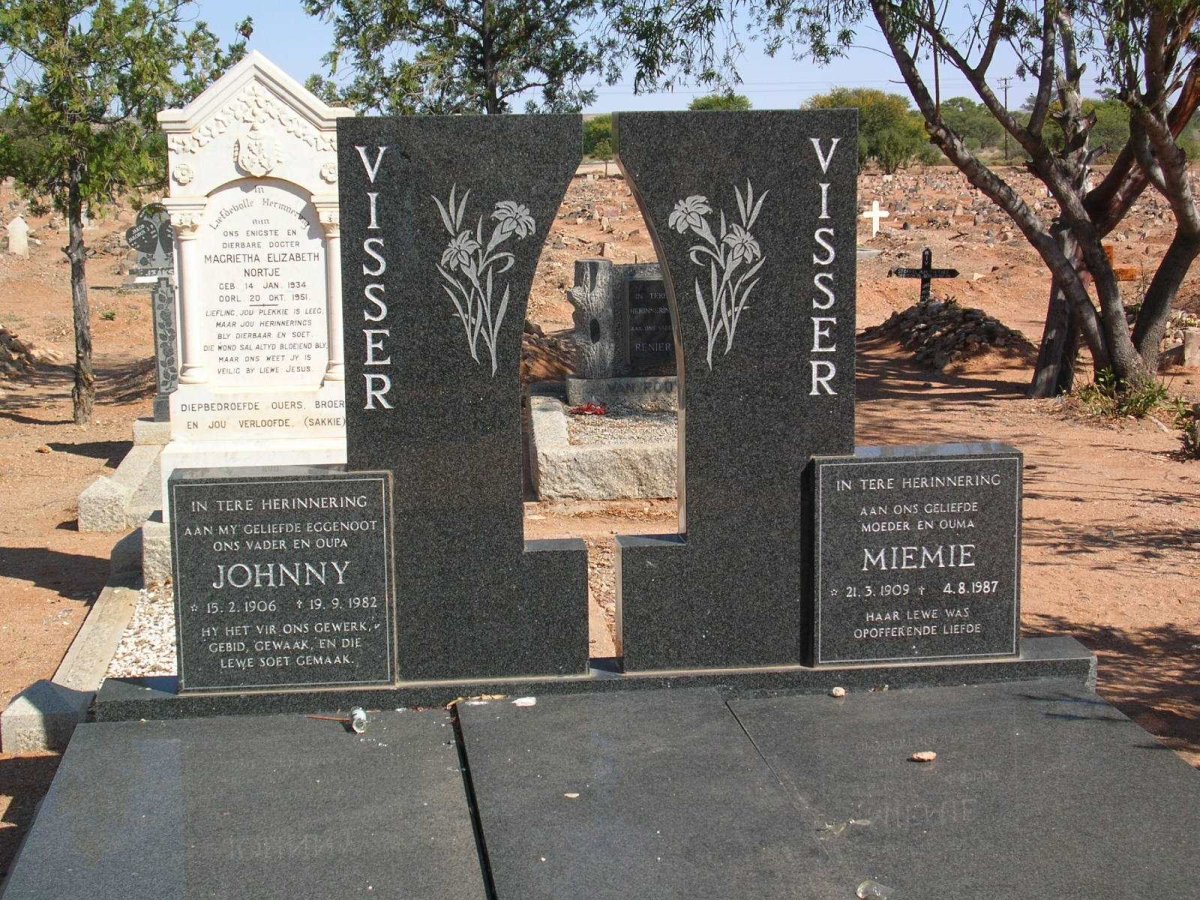 VISSER Johnny 1906-1982 &amp; Miemie 1909-1987