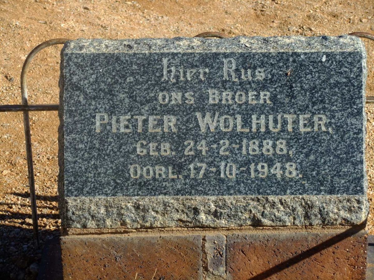 WOLHUTER Pieter 1888-1948