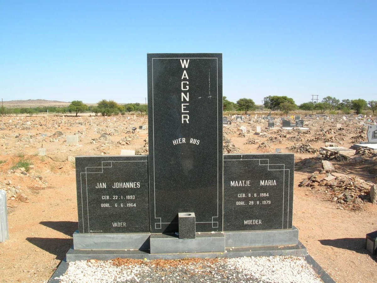 WAGNER Jan Johannes 1893-1964 &amp; Maatje Maria 1884-1979
