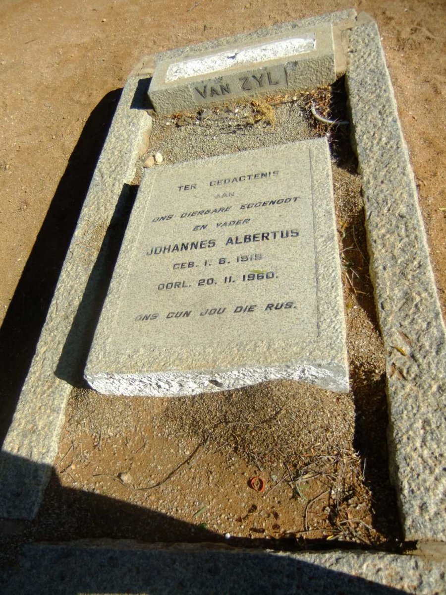 ZYL Johannes Albertus, van 1919-1960