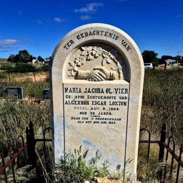 LOXTON Maria Jacoba nee OLIVIER -1884