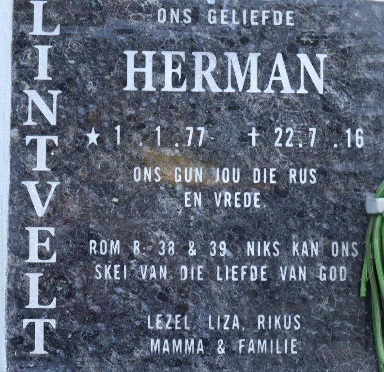 LINTVELT Herman 1977-2016