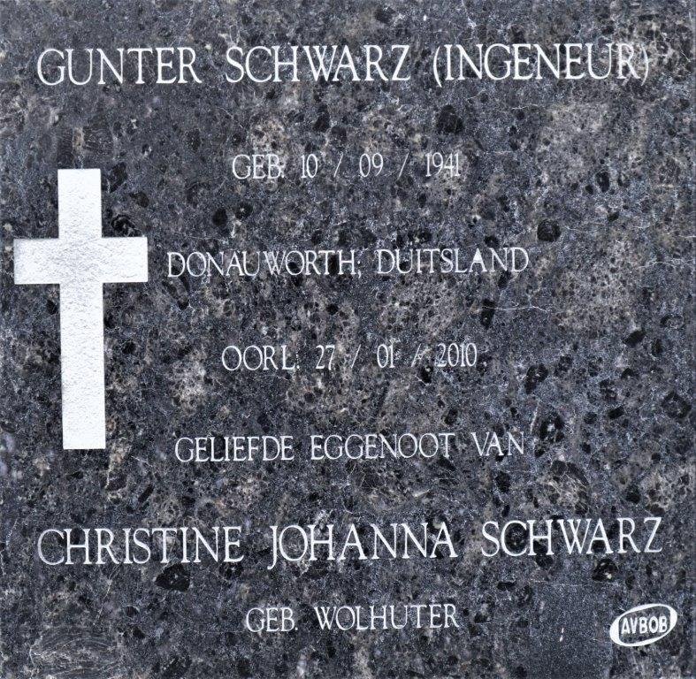 SCHWARZ Gunter 1941-2010
