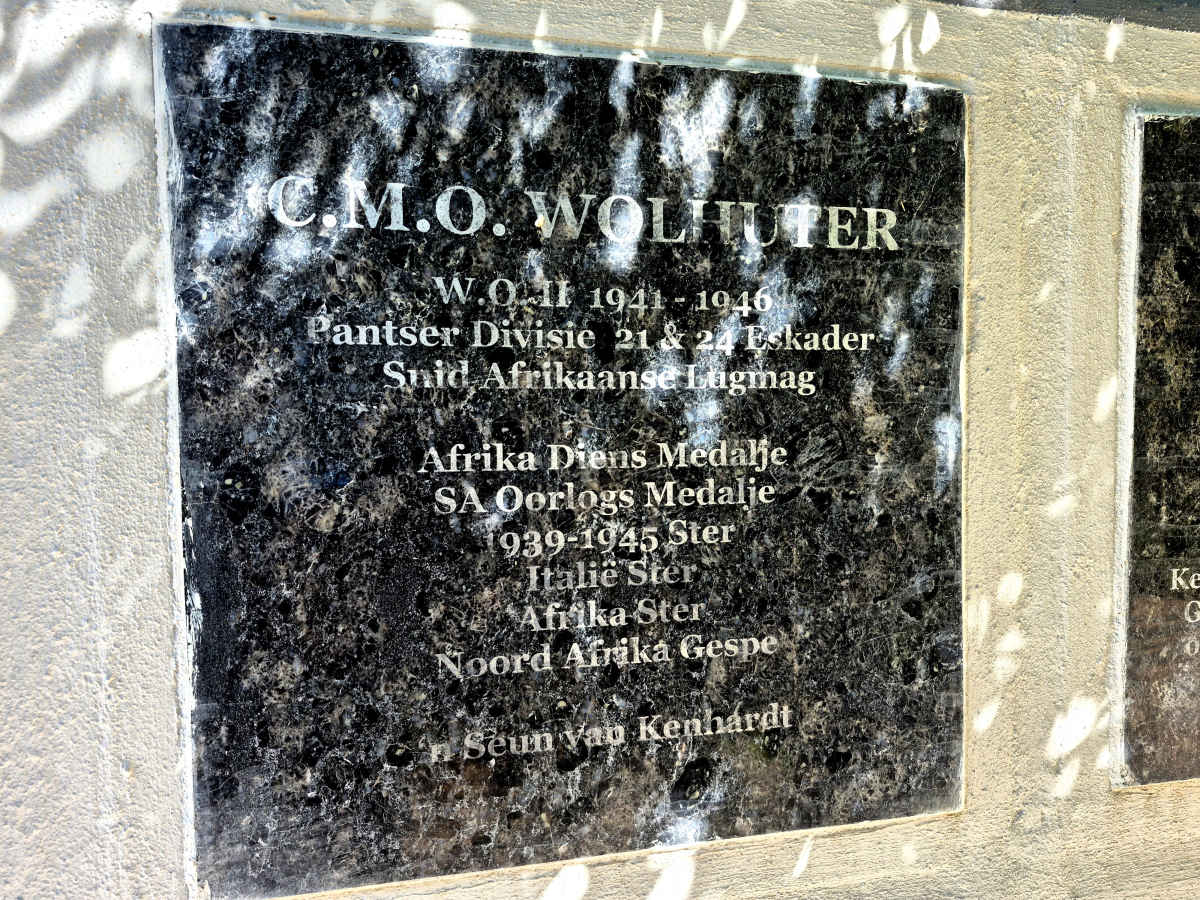 WOLHUTER C.M.O.