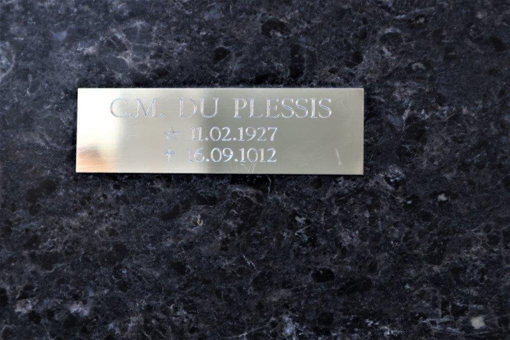 PLESSIS C.M., du 1927-2012