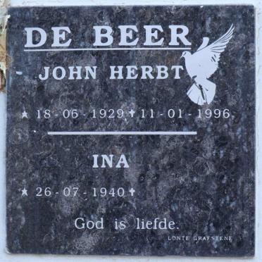 BEER John Herbt, de 1929-1996 &amp; Ina 1940-