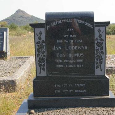 POSTHUMUS Jan Lodewyk 1916-1984