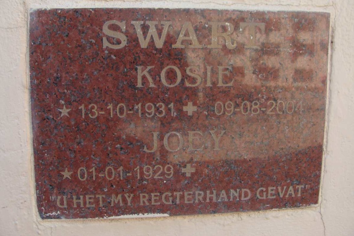 SWART Kosie 1931-2004 &amp; Joey 1929-
