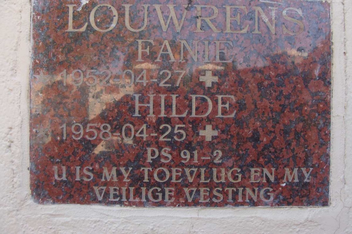 LOUWRENS Fanie 1952- &amp; Hilde 1958-