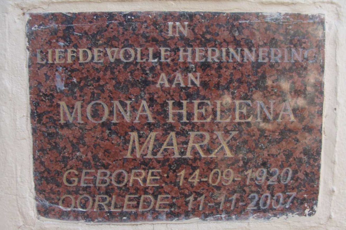 MARX Mona Helena 1920-2007