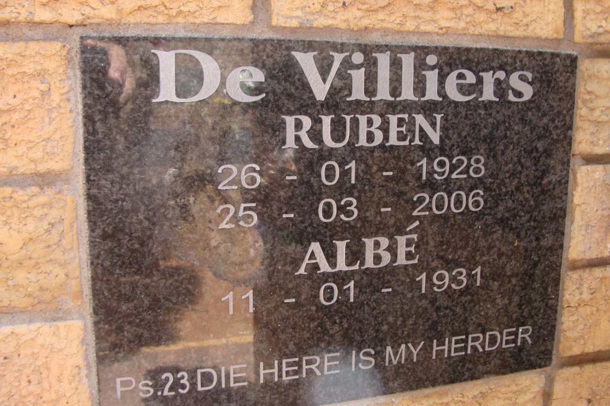 VILLIERS Ruben, de 1928-2006 &amp; Albe 1931-