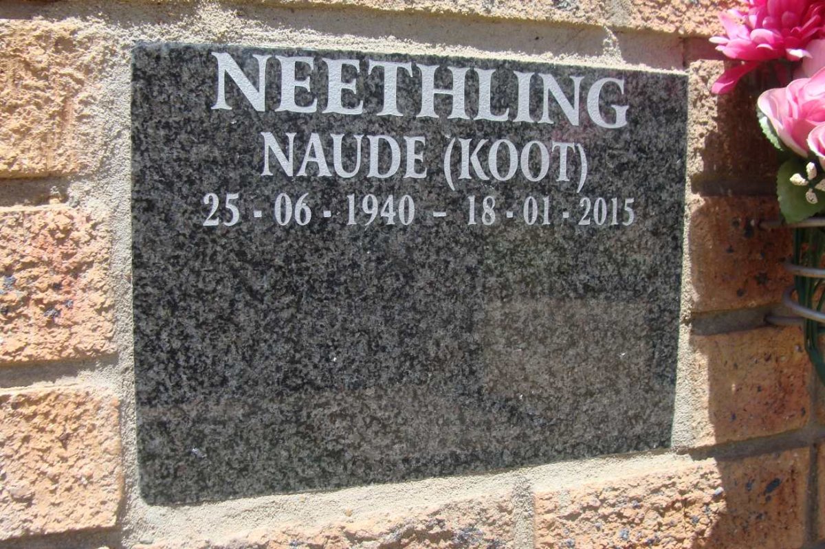 NEETHLING Naude 1940-2015