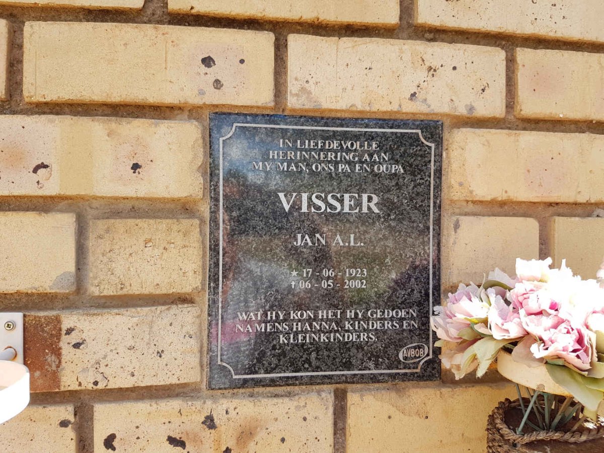 VISSER Jan A.L. 1923-2002