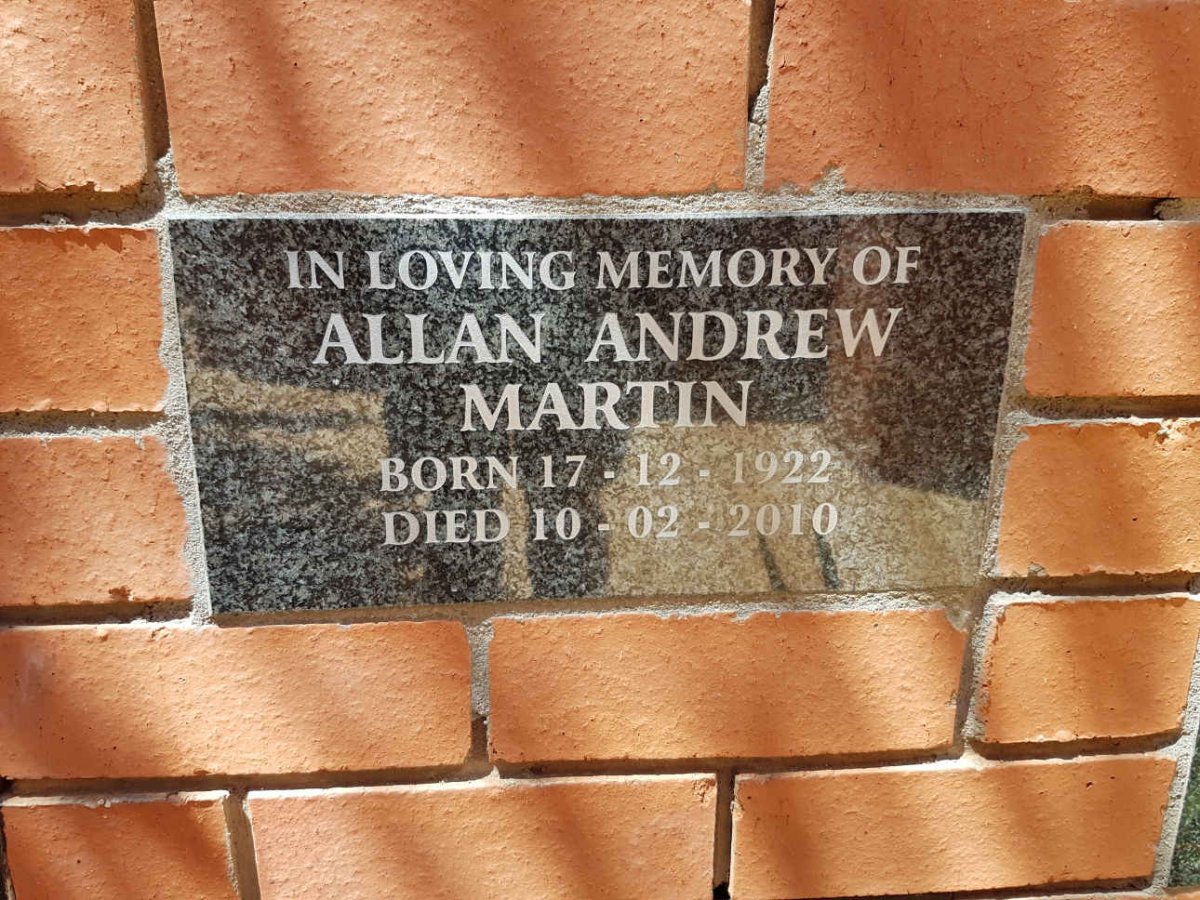 MARTIN Allan Andrew 1922-2010