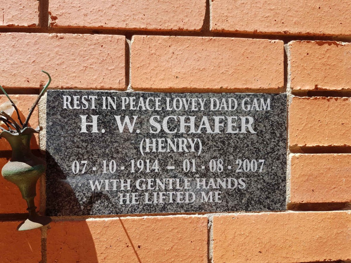 SCHAFER H.W. 1914-2007