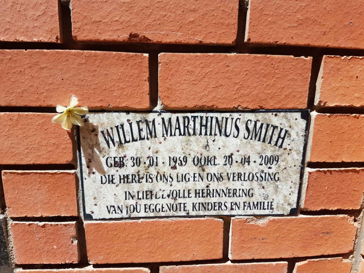 SMITH Willem Marthinus 1959-2009