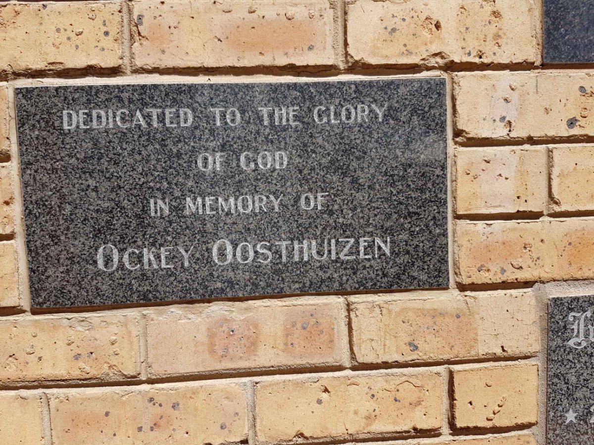 OOSTHUIZEN Ockert John 1931-1984 2