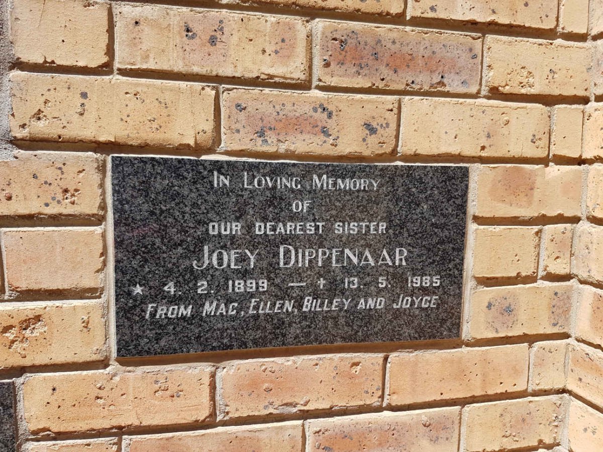 DIPPENAAR Joey 1899-1985
