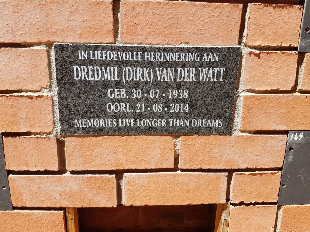 WATT Dredmil, van der 1938-2014