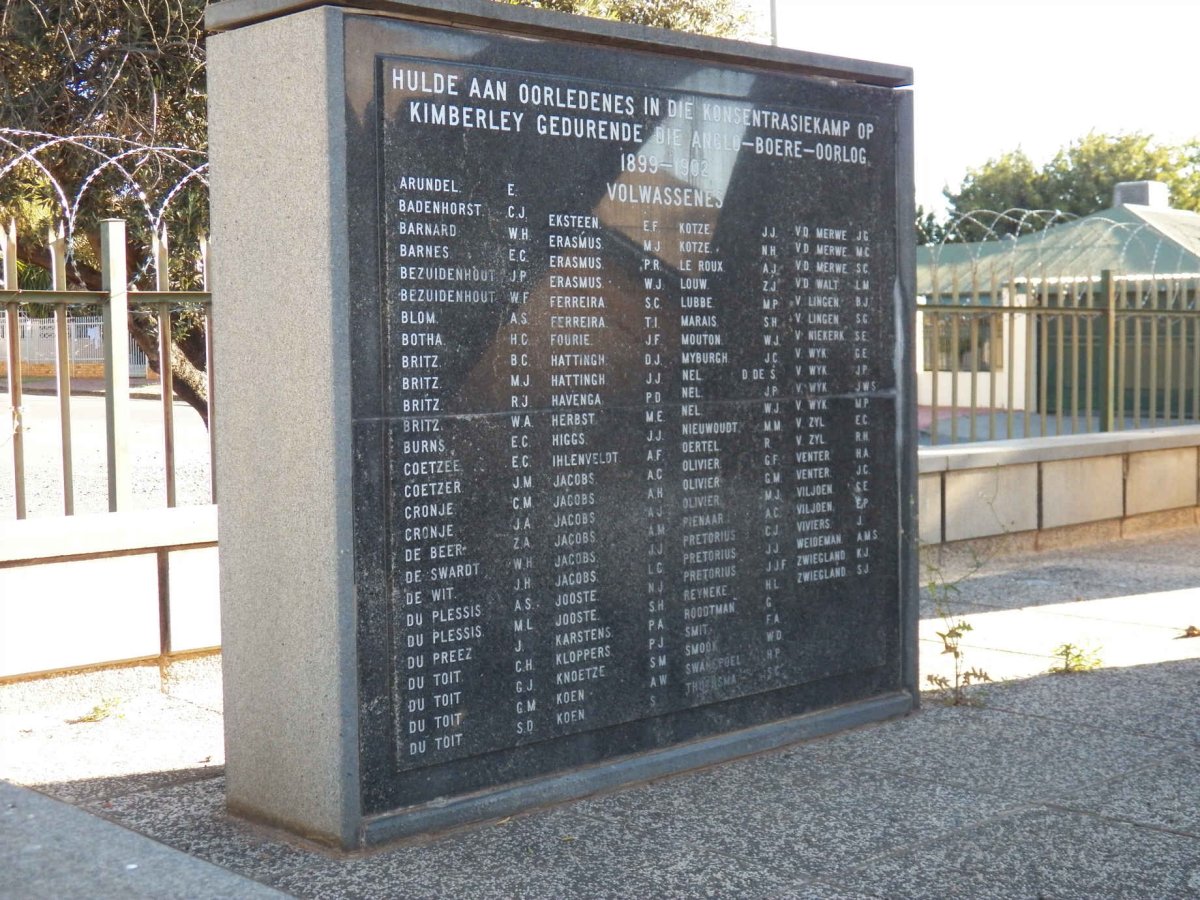 3. KIMBERLEY Konsentrasiekamp: Anglo-Boere-Oorlog 1899-1902