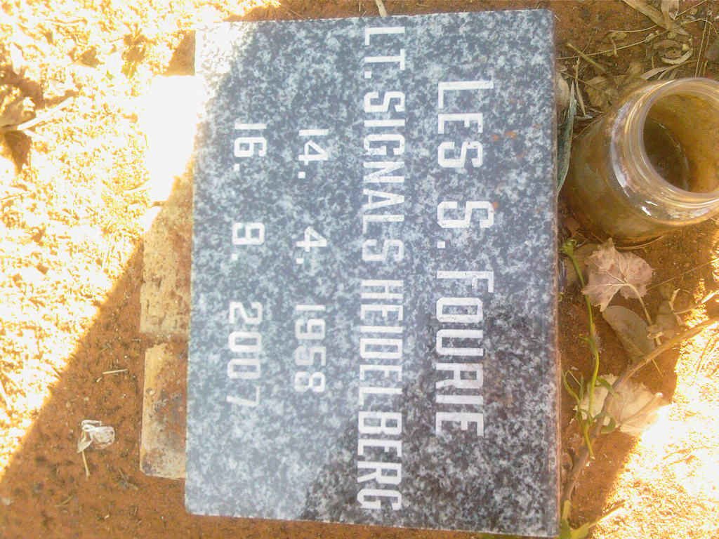 FOURIE Les S. 1958-2007