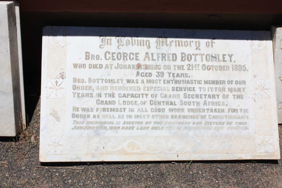 BOTTOMLEY George Alfred -1895