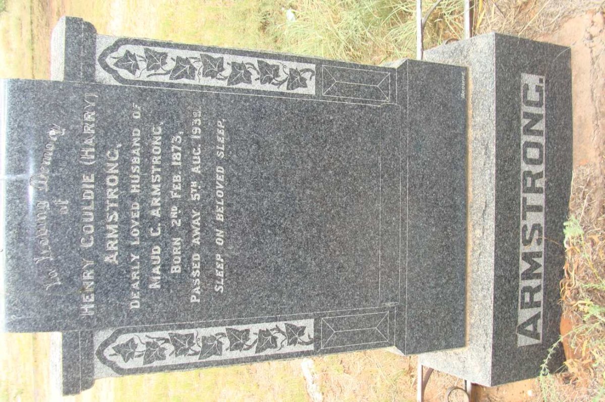 ARMSTRONG Henry Gouldie 1873-1939