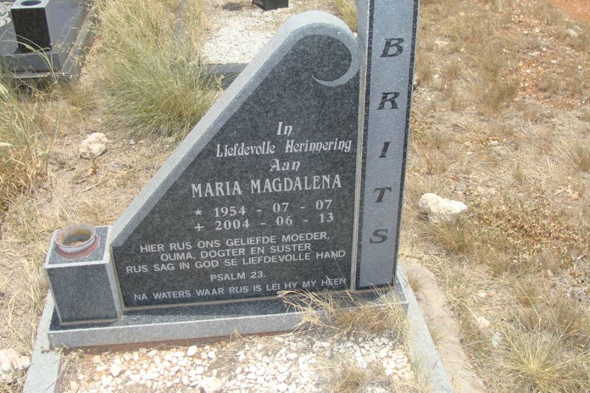 BRITS Maria Magdalena 1954-2004