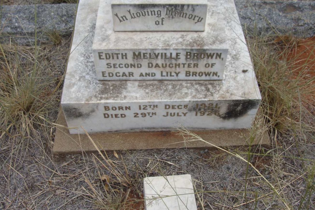BROWN Edith Melville 1921-1926