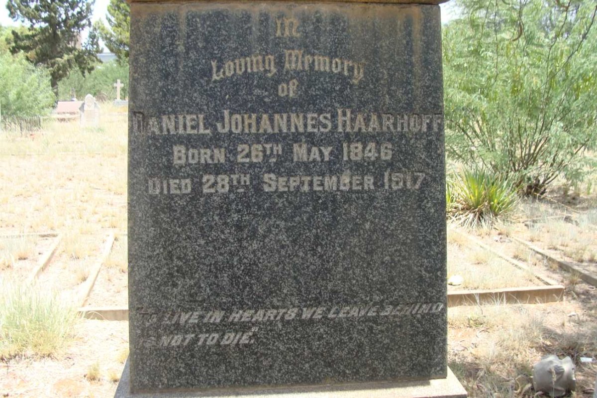 HAARHOFF Daniel Johannes 1846-1917