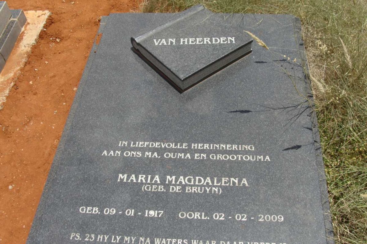 HEERDEN Maria Magdalena, van nee BRUYN 1917-2009
