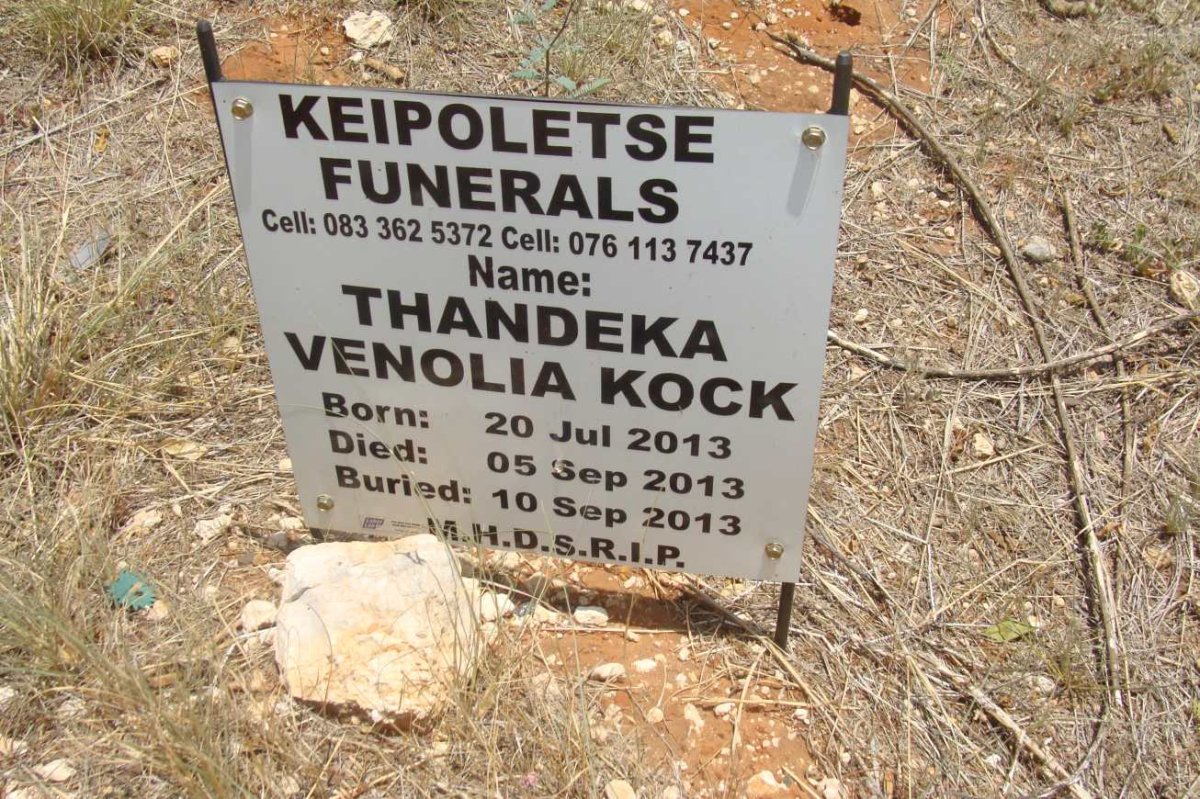 KOCK Thandeka Venolia 1913-1913
