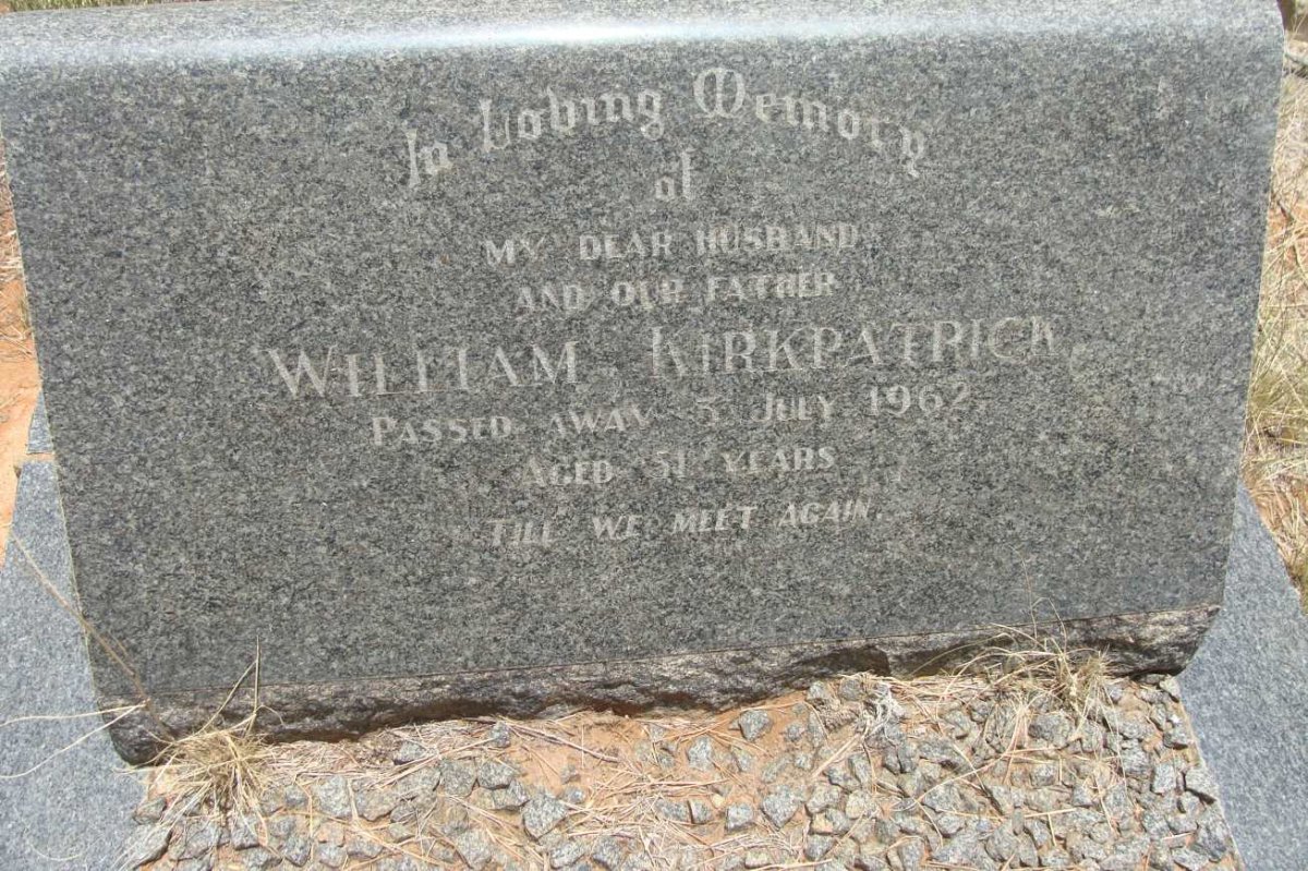 KIRKPATRICK William -1962