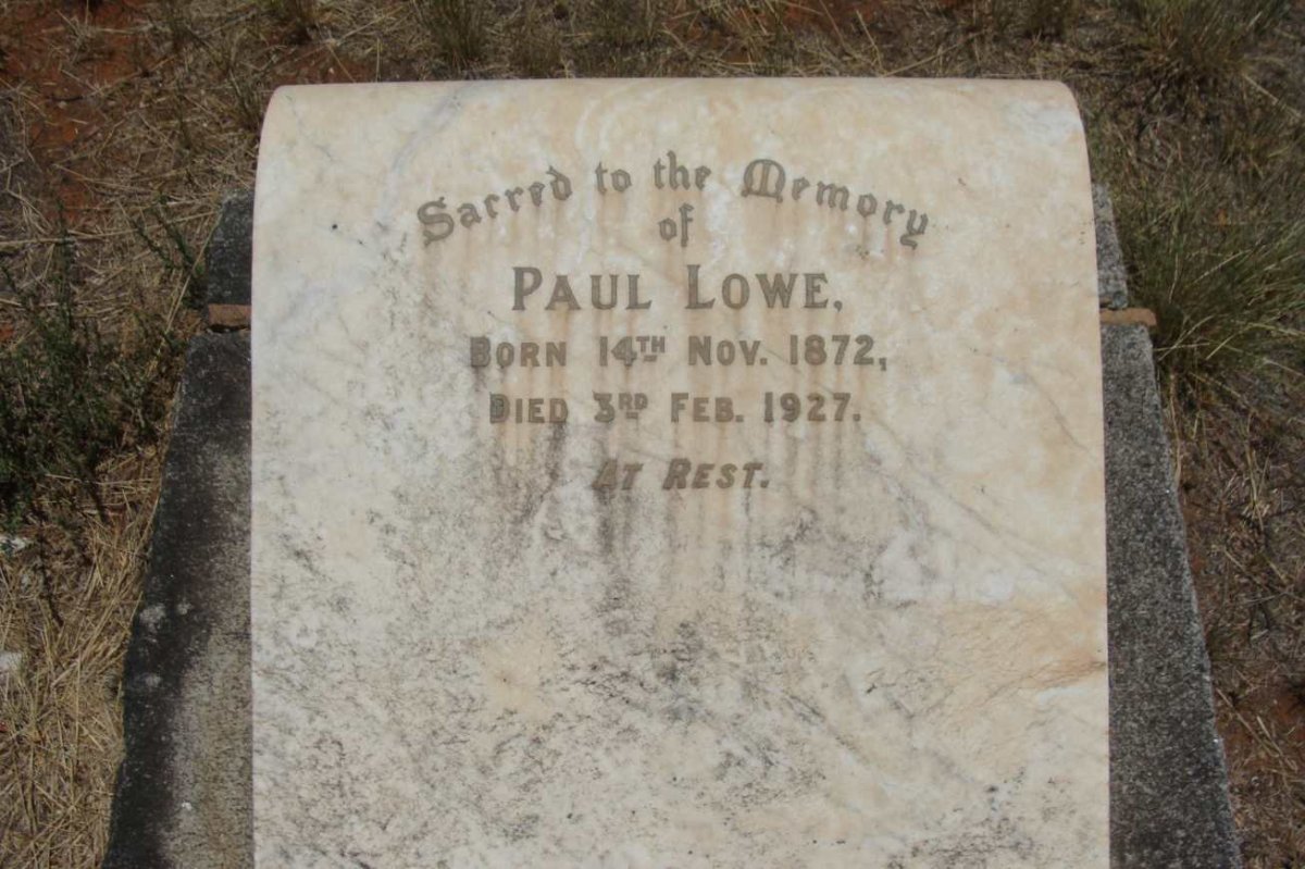 LOWE Paul 1872-1927