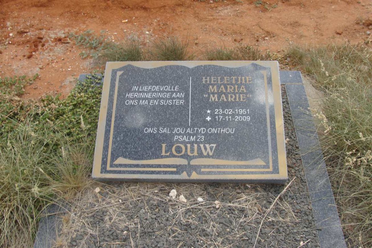 LOUW Heletjie Maria 1951-2009