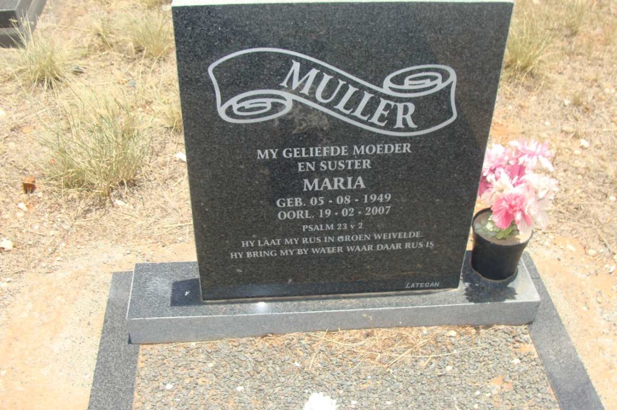 MULLER Maria 1949-2007