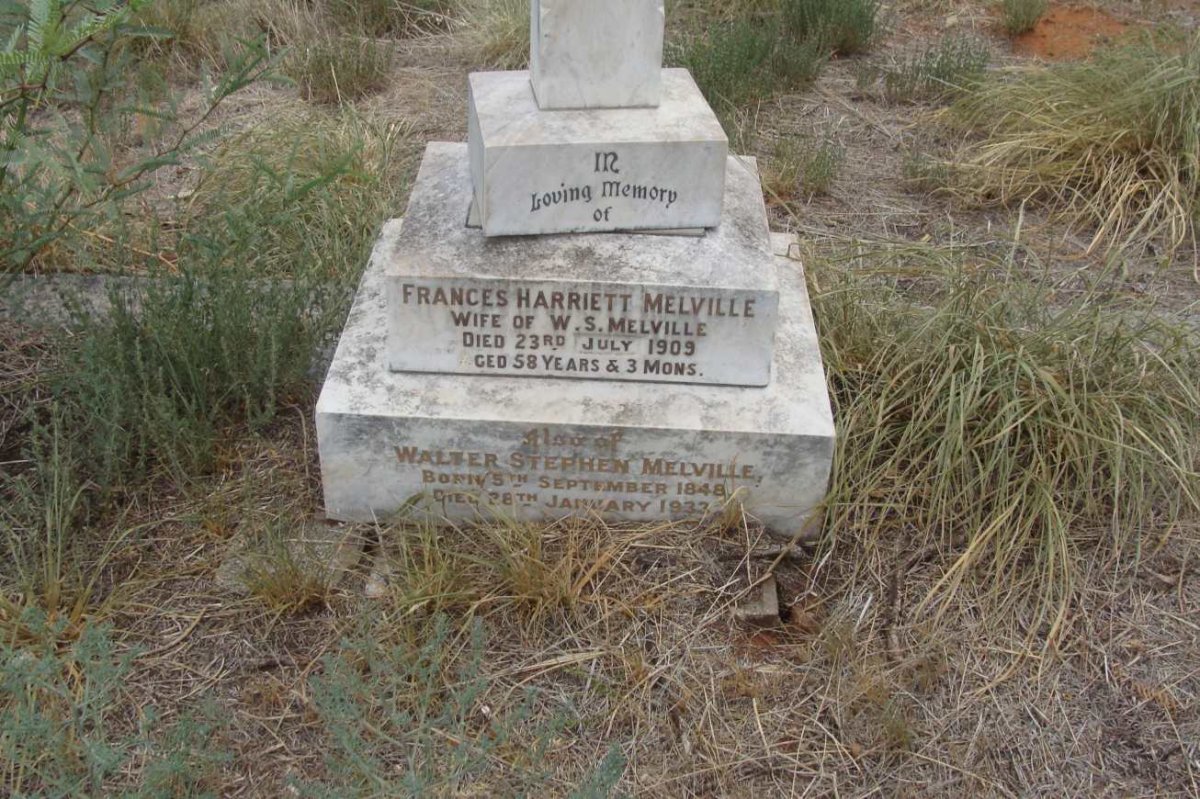 MELVILLE Walter Stephen 1848-1933 &amp; Frances Harriett -1909