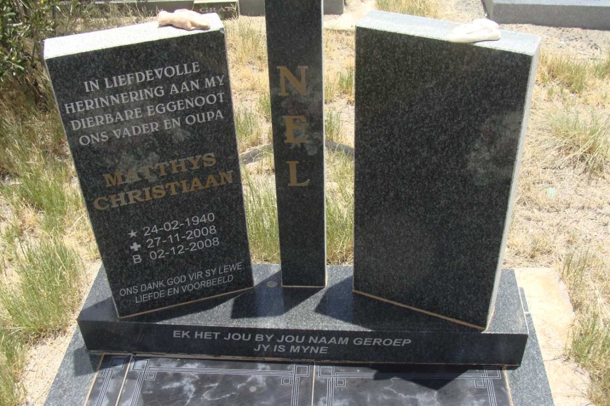 NEL Matthys Christiaan 1940-2008