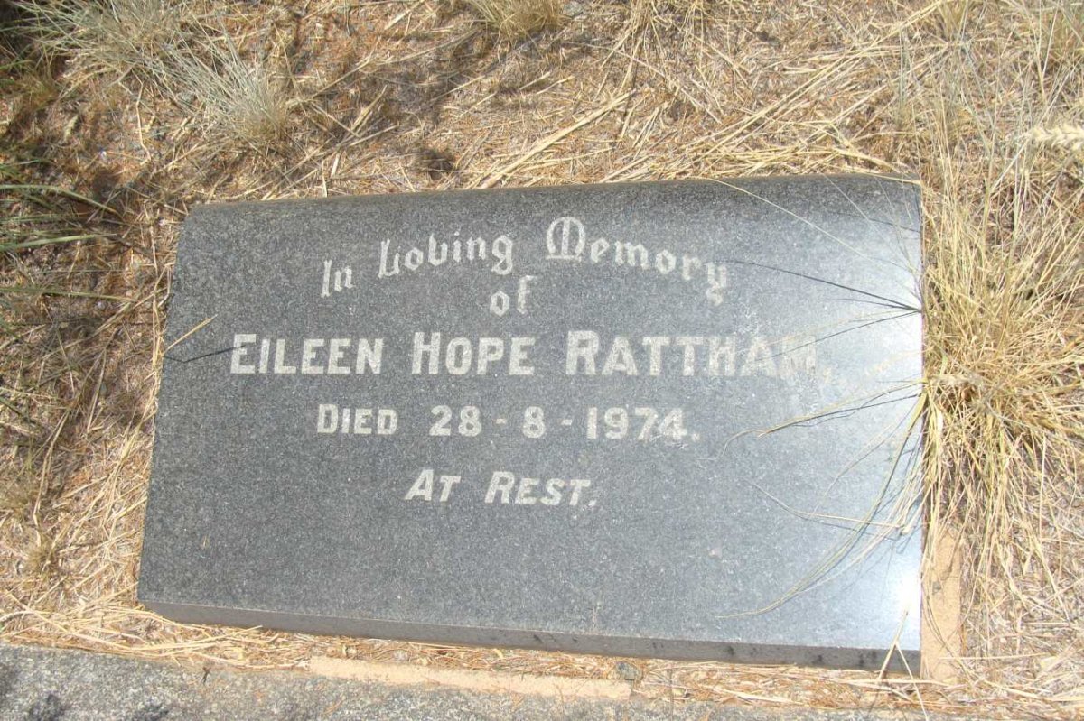 RATTHAM Eileen Hope -1974